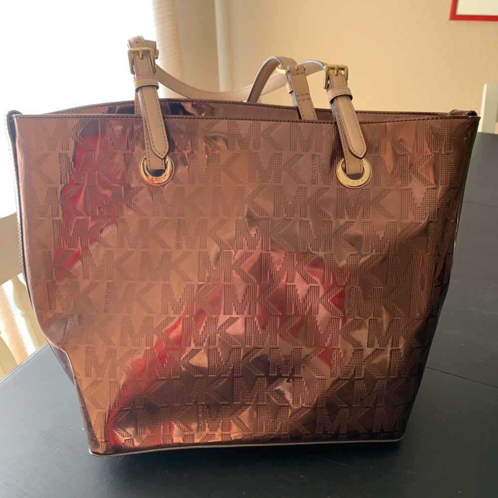 Michael Kors Metallic Gold Tote